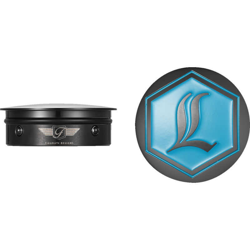 Swingarm Pivot Cover - Black w/ Legends Suspensions logo