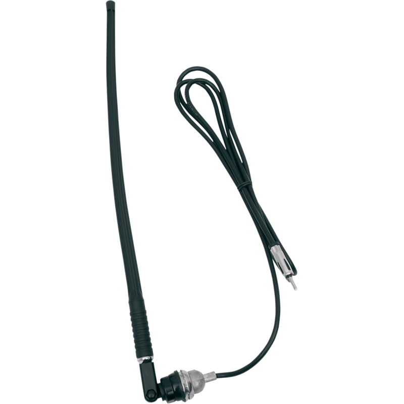Top/side mount rubber-mast antenna with cable