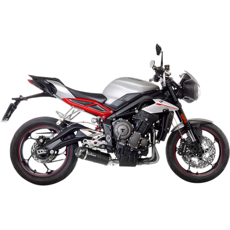 LV One EVO Slip-On, Carbon/carbon/carbon, Triumph Street Triple 765 17-22