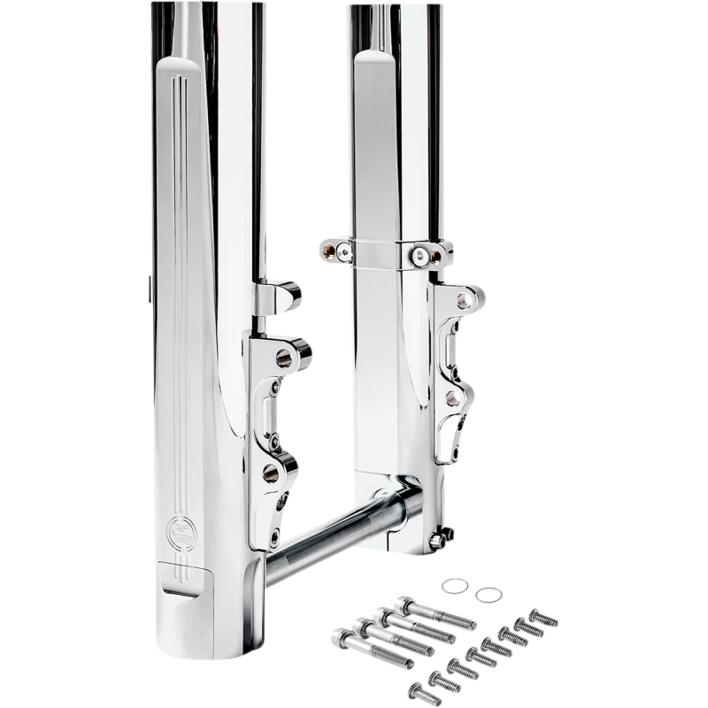 Wide Tire Fork Kit, Dual Disc, Chrome