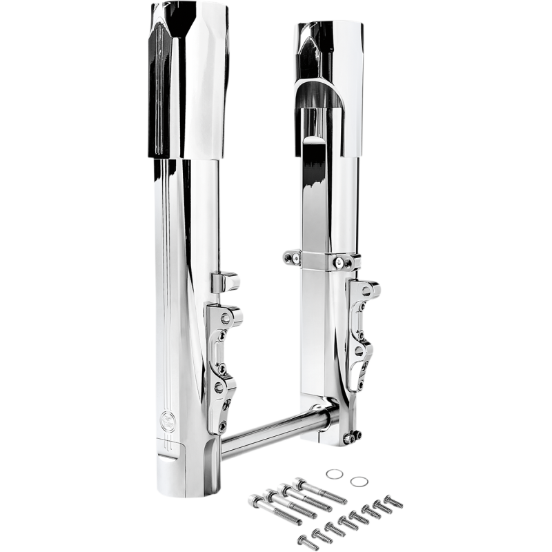 Wide Tire Fork Kit, Dual Disc, Chrome