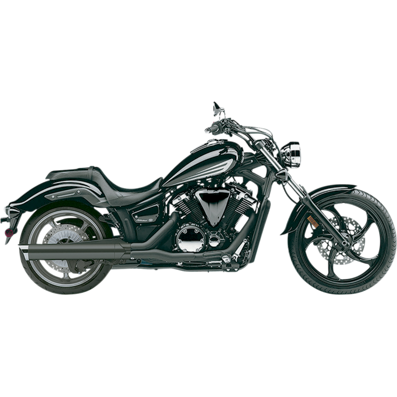 4" Slip-On Muffler, Dual-Cut, Black