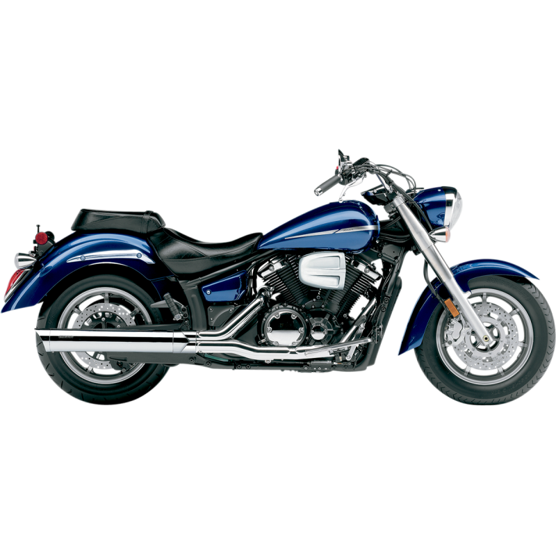 4" Slip-On Muffler, Dual-Cut, Chrome