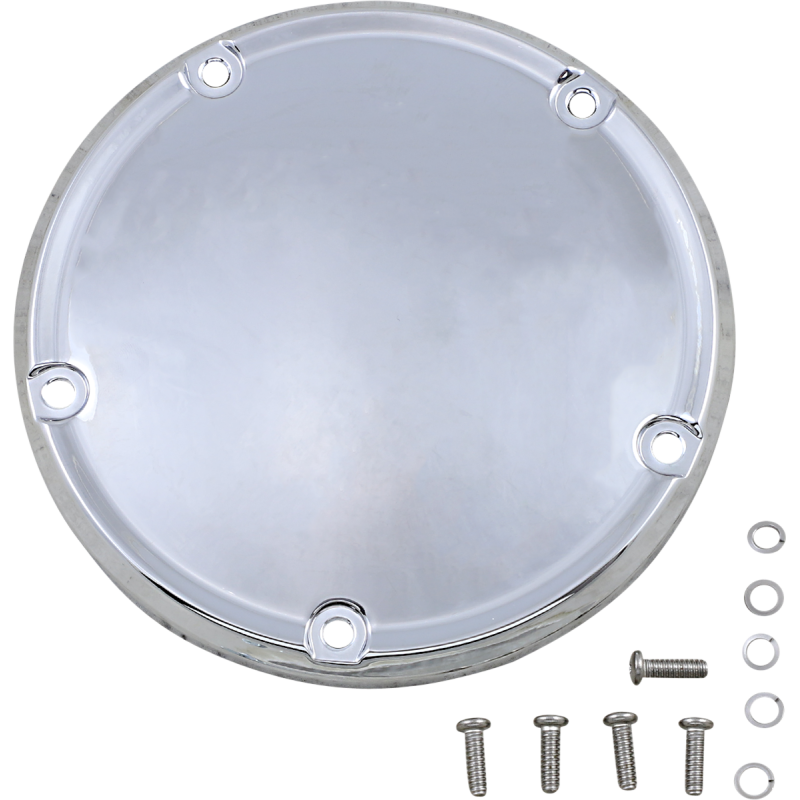 Domed Derby Cover, Chrome