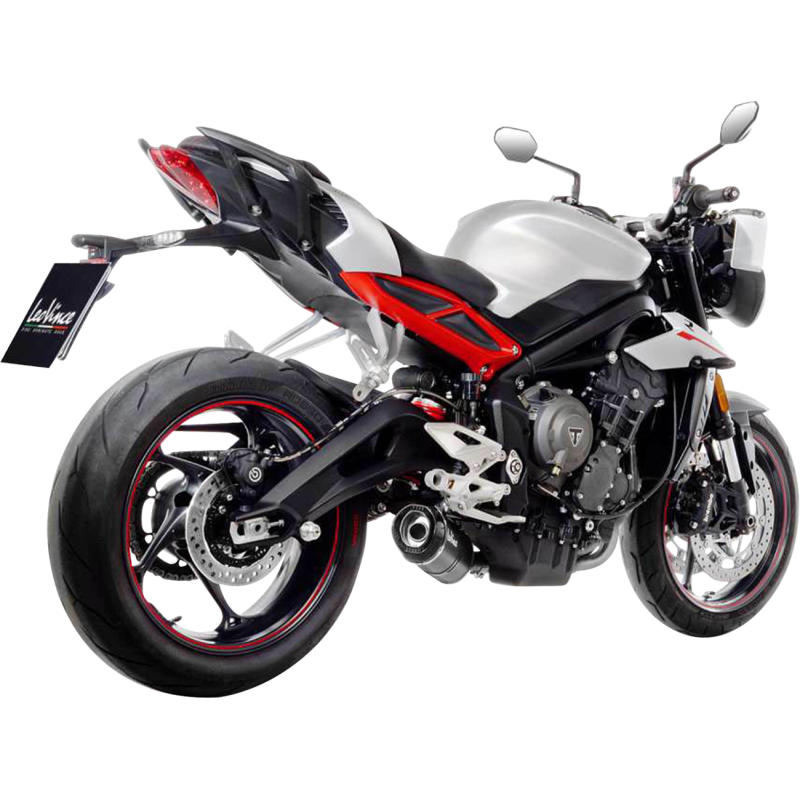 LV One EVO Slip-On, Carbon/carbon/carbon, Triumph Street Triple 765 17-22