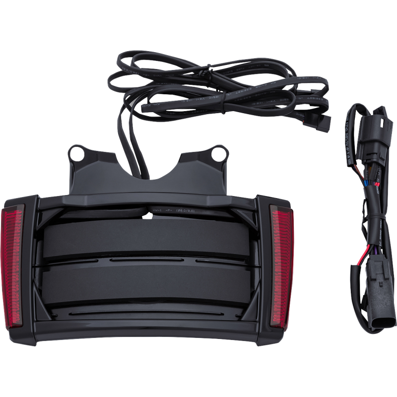 LED License Plate Frame - Black w/ Red Lenses