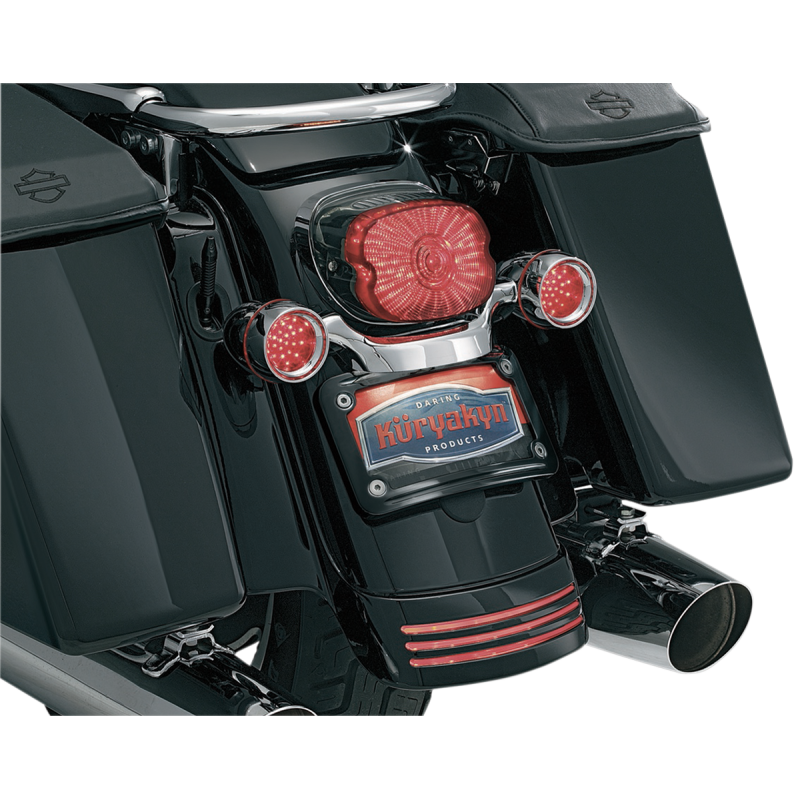 Curved License Plate Mount - Gloss Black