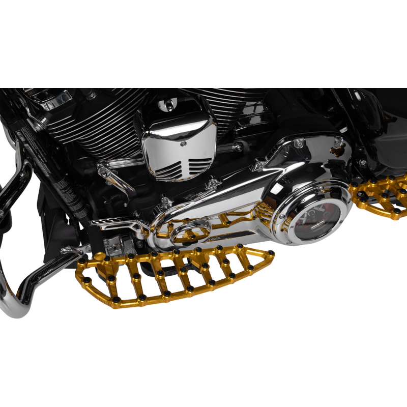 MX Driver Floorboard, Gold Anodized