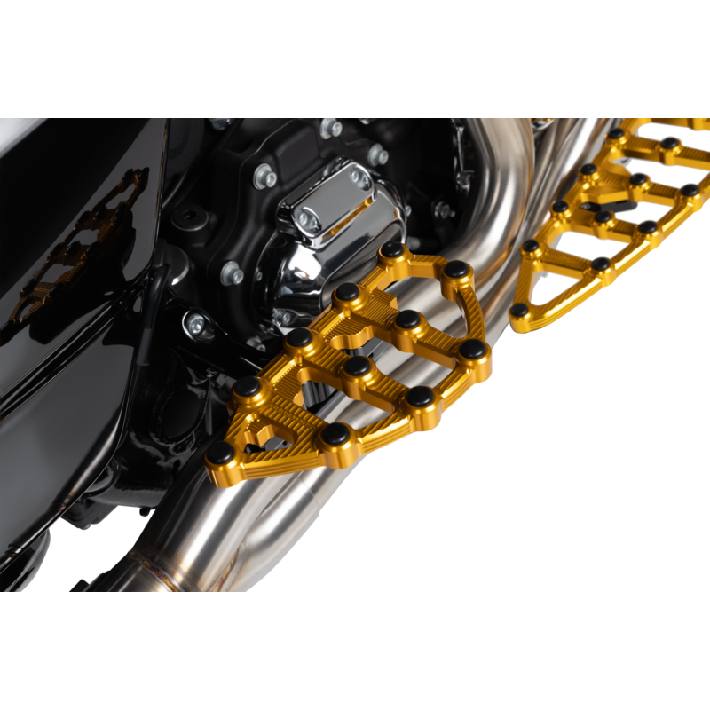 MX Driver Floorboard, Gold Anodized