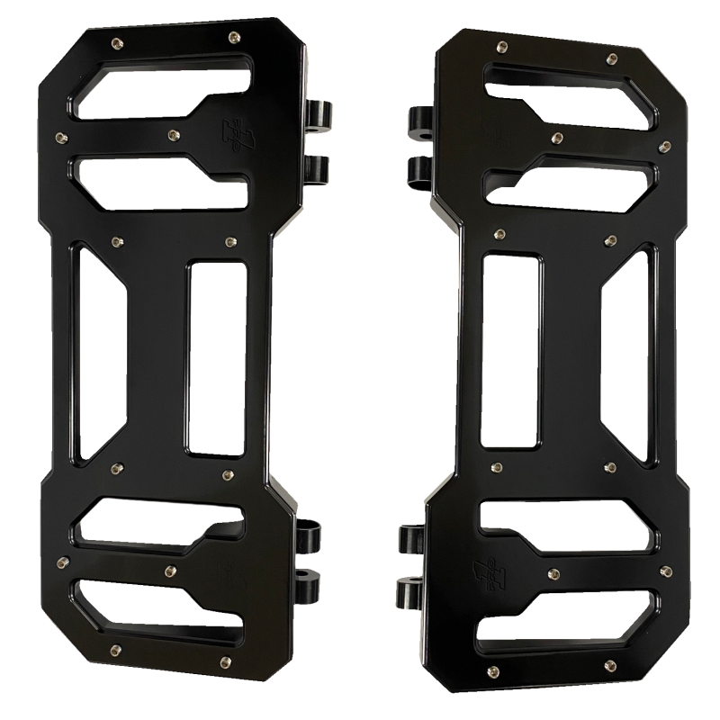 12" Billet Driver Floorboards Black