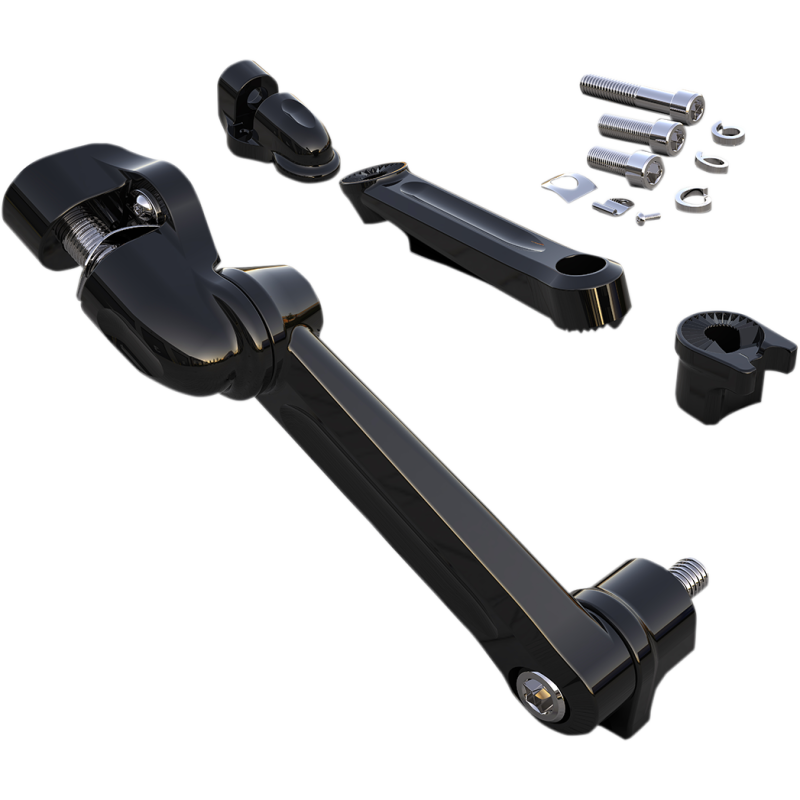 Adjustable Passenger Comfort Peg Mounts Black