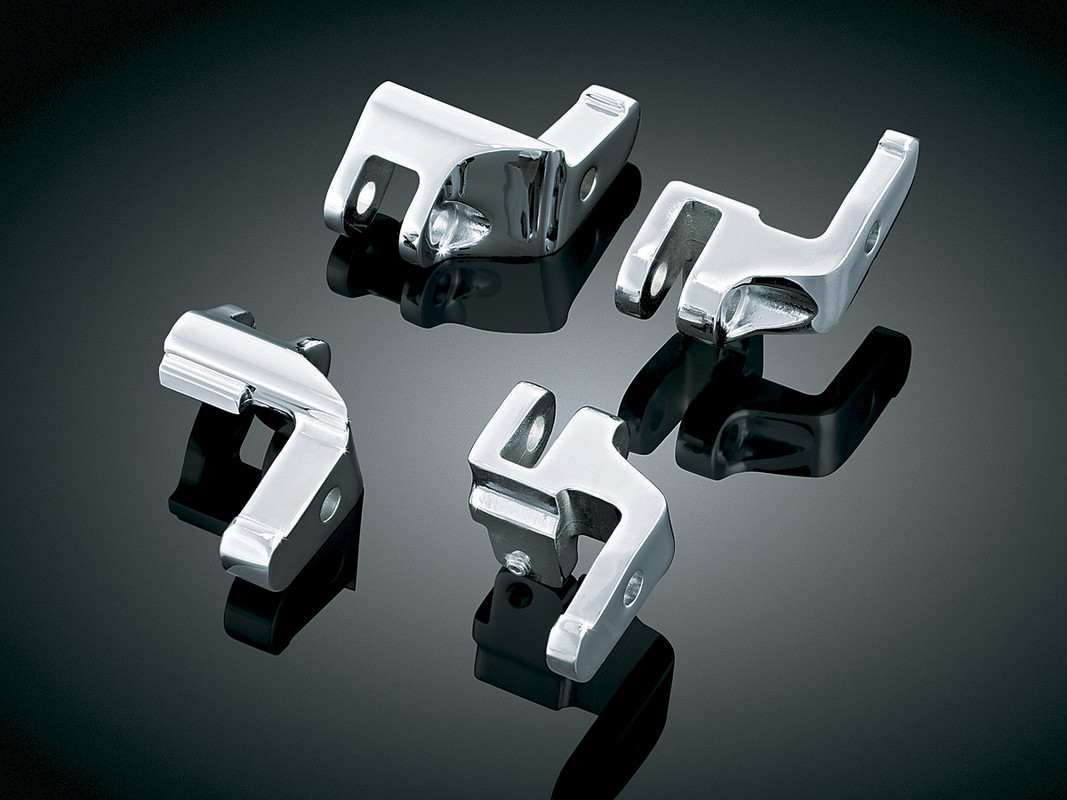 Chrome Driver Floorboard Relocation Brackets