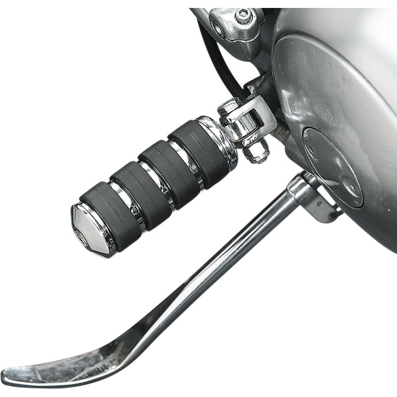 Drag Specialties Soft-Ride Male Mount Footpegs, Large Dia. Chrome