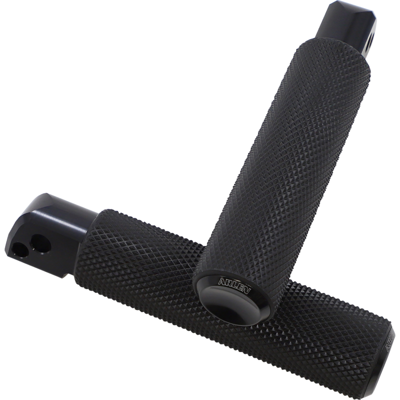 Knurled Passenger Footpegs, Black
