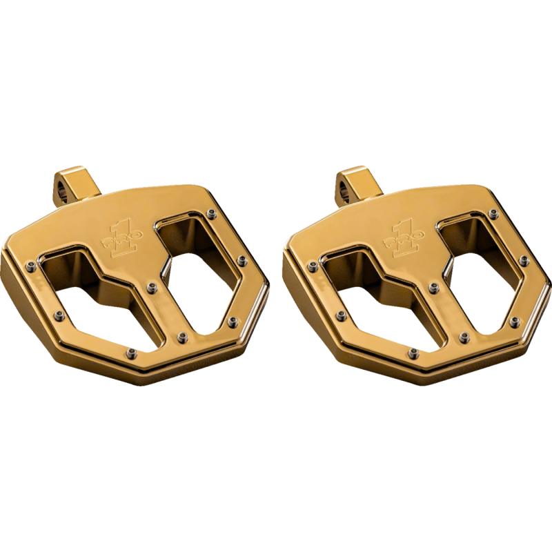 BMX Billet Footpegs Gold