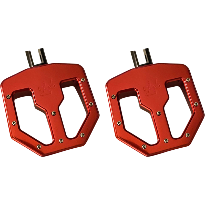 BMX Billet Footpegs M-Eight Red