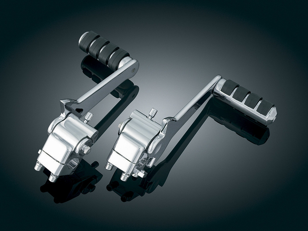 Adjustable Passenger Pegs with Stock Board Mounts (Chrome)