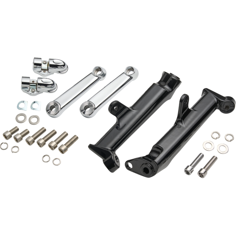 Chrome Frame-Mounted Highway Peg Mounts