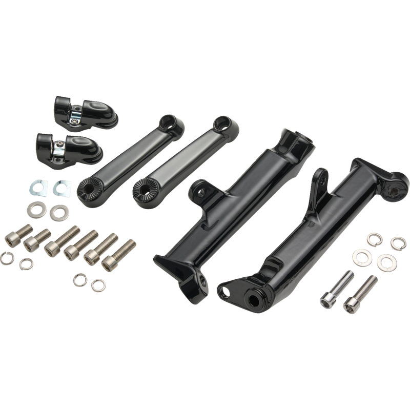 Black Frame-Mounted Highway Peg Mounts