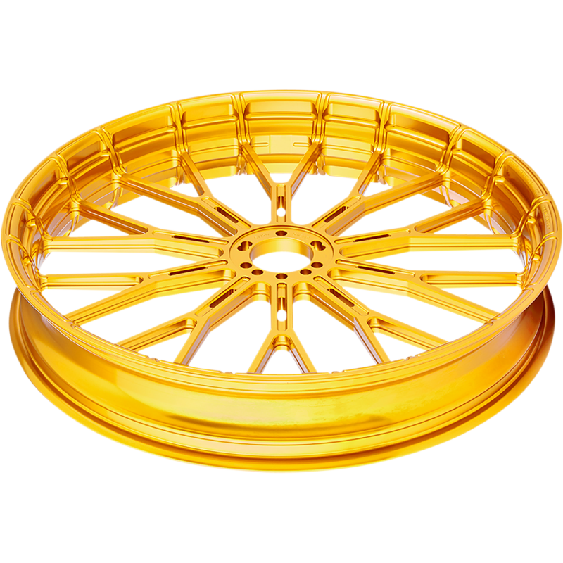 Arlen Ness Forged Billet Front/Rear Rim, 18" x 5.5", Y-Spoke Gold