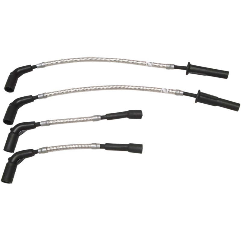 Braided Spark Plug Wires Polished Stainless