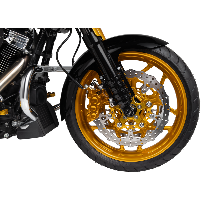 Arlen Ness Forged Billet Front Rim, 19" x 3.25", Speed-5 Gold