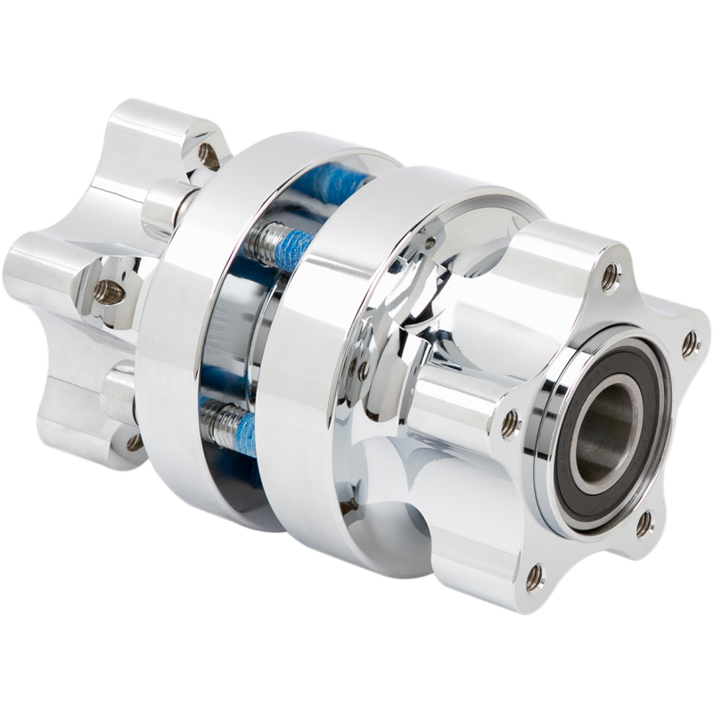 Front Hub Kit, Chrome, for 00-07 FLHT/FLTR dual disc