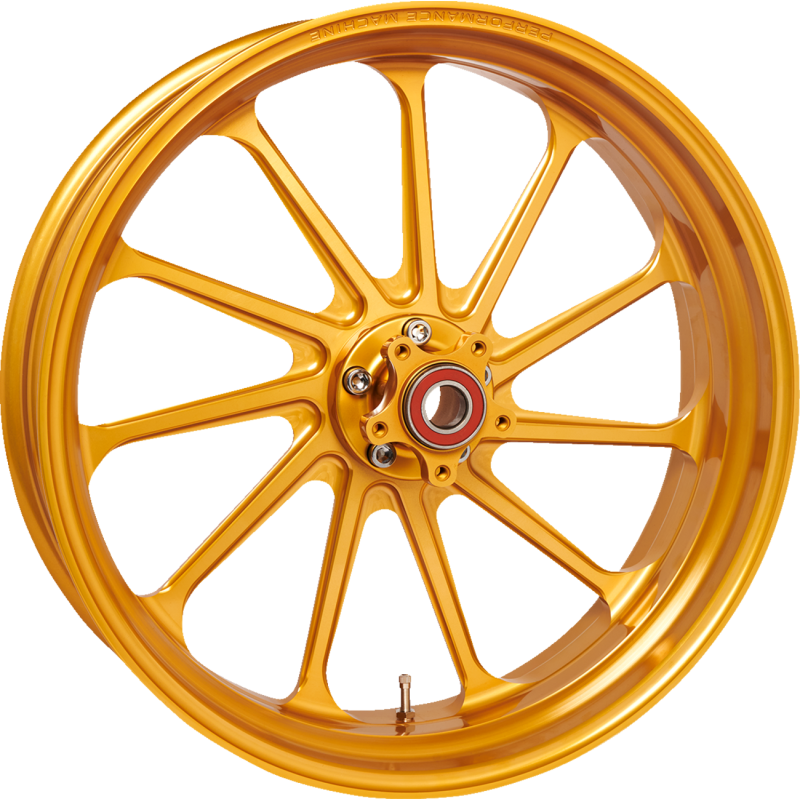 Performance Machine 18" x 5.5" Front Wheel, Assault Gold