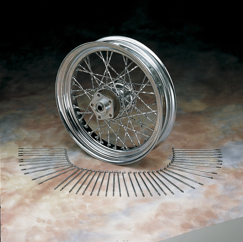 Twisted Chrome Spoke Set 21"