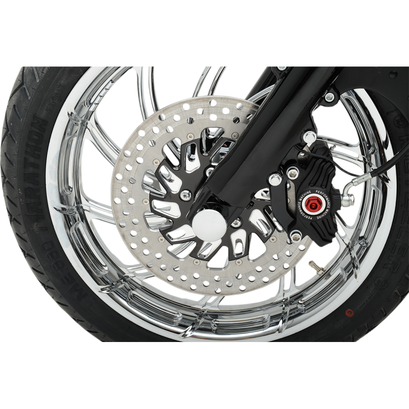 Axle Caps Front Chrome