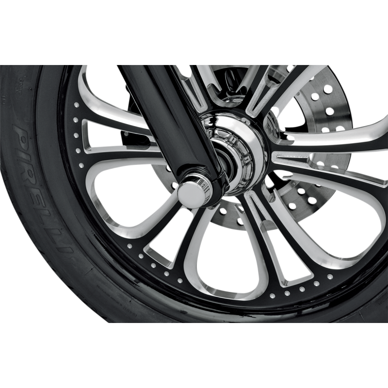 Axle Caps Front Chrome