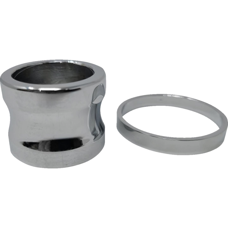 Front Axle Spacers Smooth Chrome