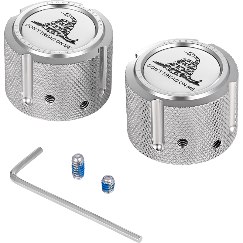 Axle Nut Cover Mirror w/ Don't Tread On Me