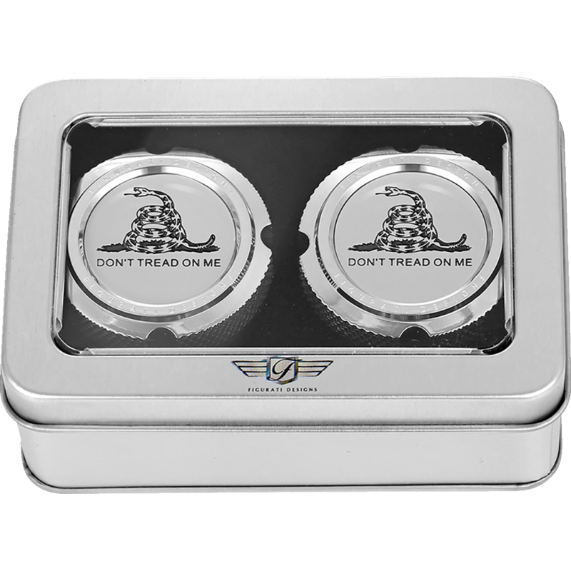 Axle Nut Cover Mirror w/ Don't Tread On Me