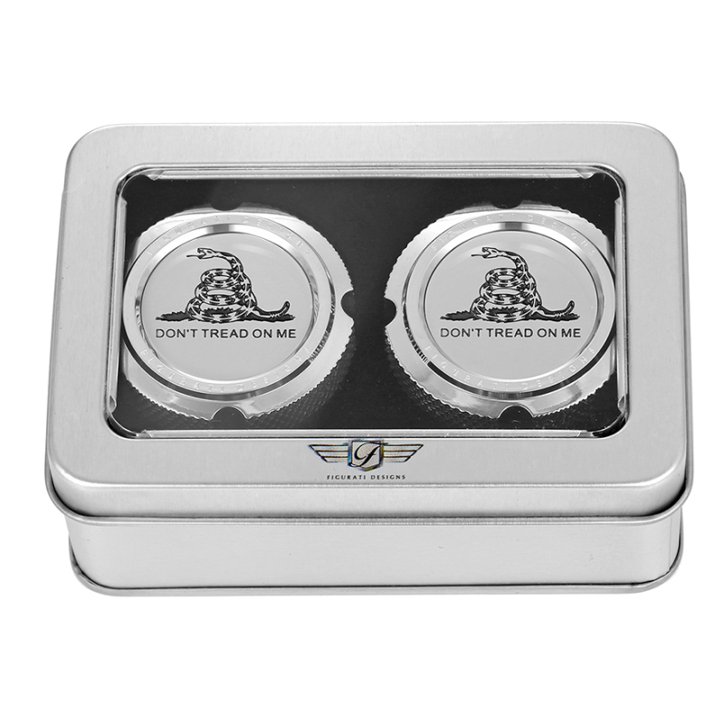 Axle Nut Cover Mirror w/ Don't Tread On Me