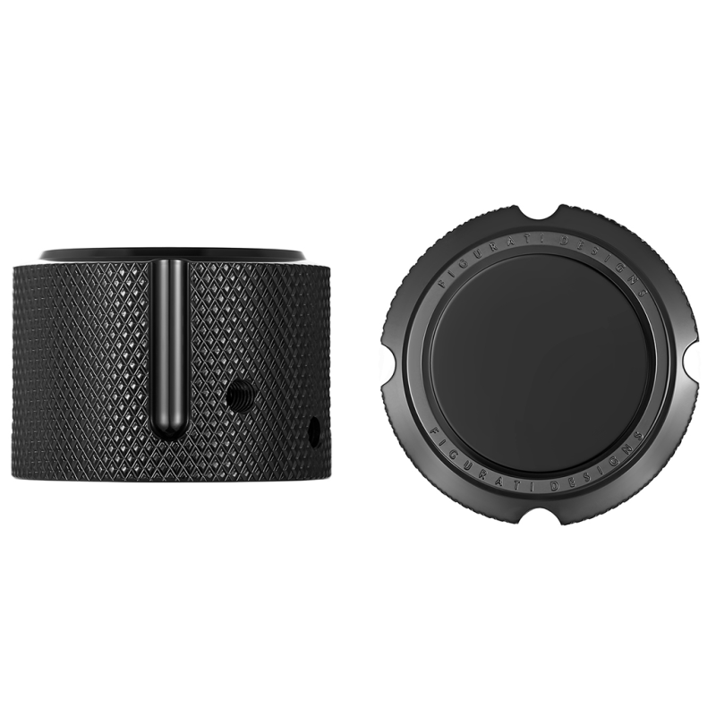 Axle Nut Cover Black Smooth