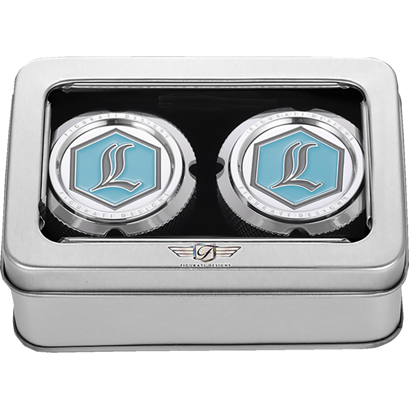 Front Axle Nut Cover - Mirror polished w/ Legends Suspensions logo