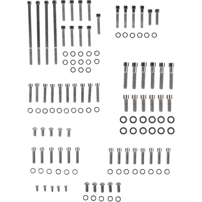 Black Chrome Complete Motor Set - For FLHT/FLHR/FLHX/FLTR