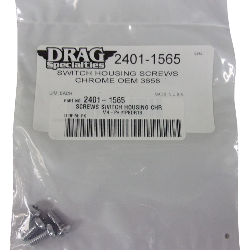 Switch Housing Screw Kit Chrome