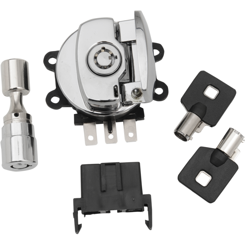 Side Hinge Ignition Switch with Fork Lock Chrome