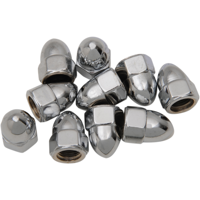 Chrome Acorn Nut 3/8"-24