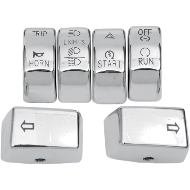 6-Piece Switch Cap Kit (Chrome)