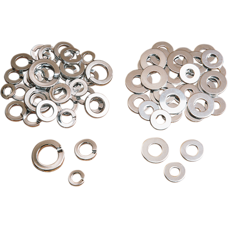 Drag Specialties Chrome Washer Kits