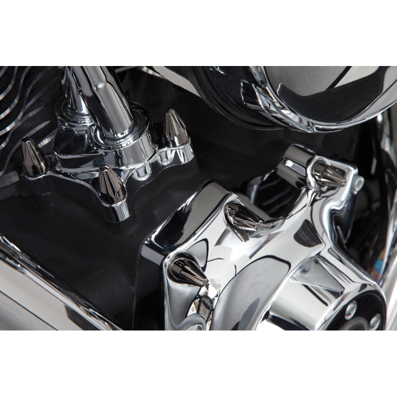 Fluted Spike Black Chrome