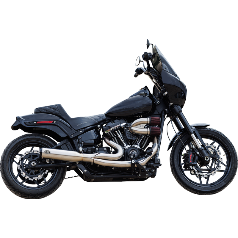 Qualifier 2-Into-1 Exhaust System - Brushed Stainless