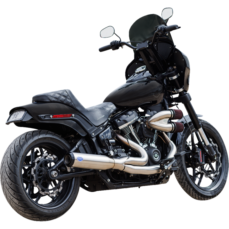 Qualifier 2-Into-1 Exhaust System - Brushed Stainless