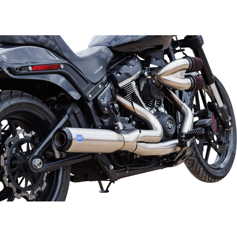 Qualifier 2-Into-1 Exhaust System - Brushed Stainless