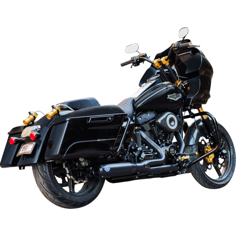 Qualifier 2-Into-1 Exhaust System - Guardian Black