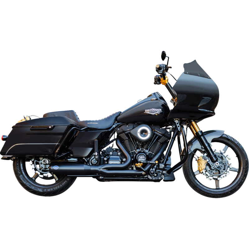 Qualifier 2-Into-1 Exhaust System - Guardian Black