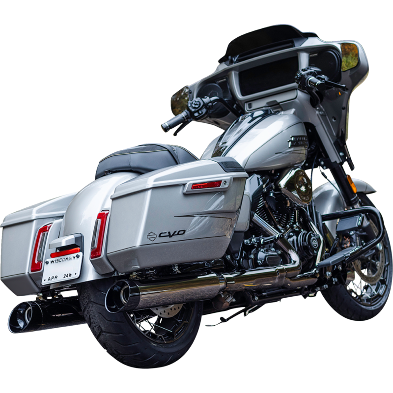 4 1/2" MK45 Performance Mufflers - Lava Chrome / Black Thruster